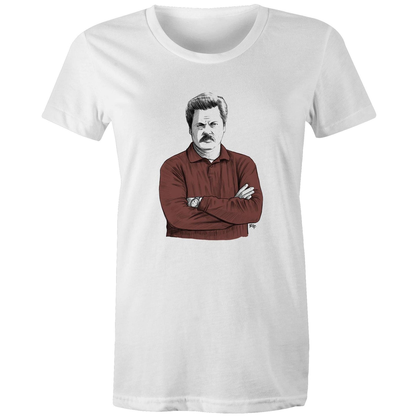 Ronald Ulysses Swanson - Women's Maple Tee