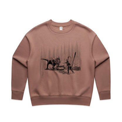 "Where did the vehicles stop?" - Women's Crew Jumper