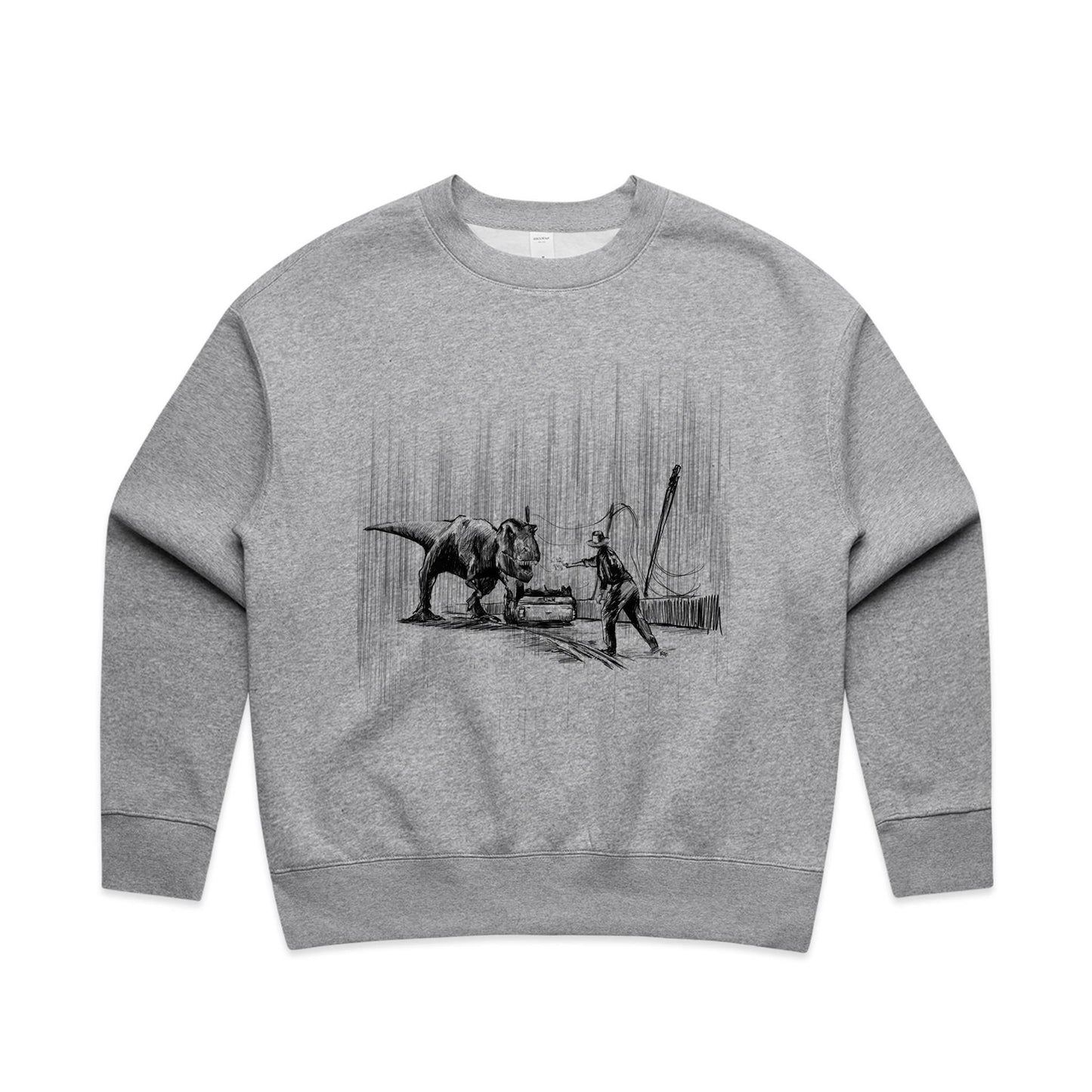 "Where did the vehicles stop?" - Women's Crew Jumper