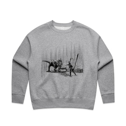 "Where did the vehicles stop?" - Women's Crew Jumper