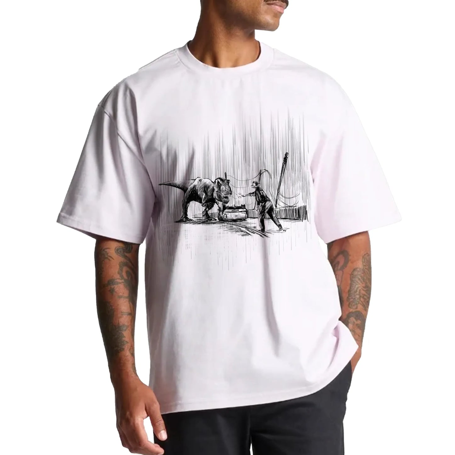 "Where did the vehicles stop?" - Box Tee