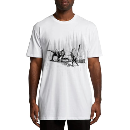 "Where did the vehicles stop?" - Classic Tee