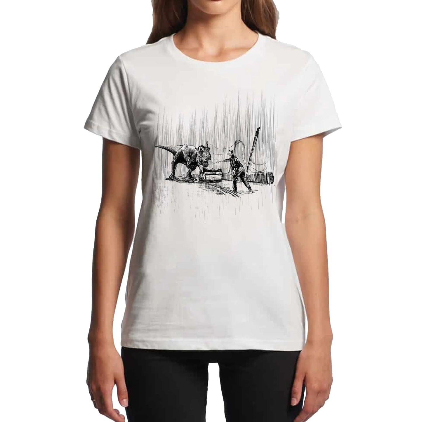 "Where did the vehicles stop?" - Women's Tee