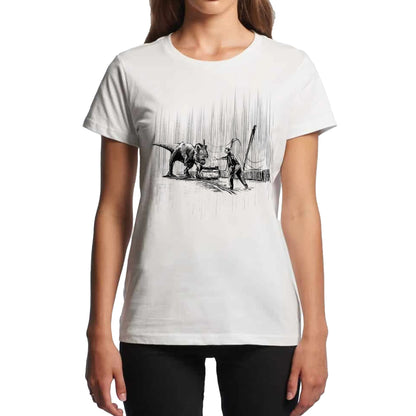"Where did the vehicles stop?" - Women's Tee